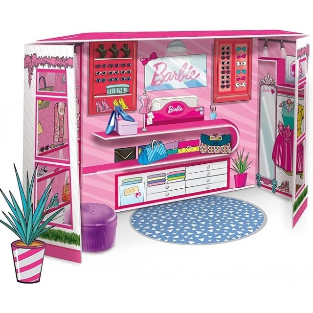 Δημιουργικό κιτ, Lisciani, Barbie, μπουτίκ μόδας DIY με κούκλα Barbie