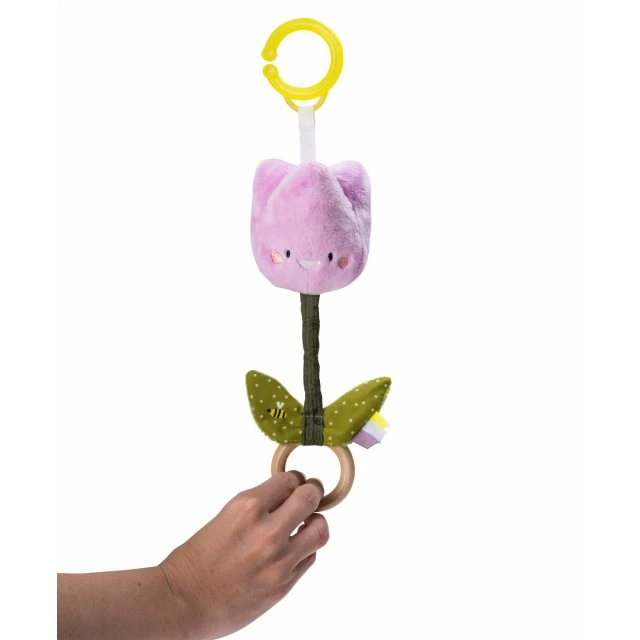 Βρεφική μαλακή κουδουνίστρα Tulip, 18 cm