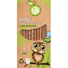 Σετ μολύβια, Astra, Χρωματιστά και στρογγυλά, από ξύλο κέδρου, 12 χρωμάτων