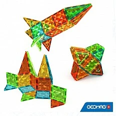 Magnetic Constructor, Geomag, Πολύχρωμα Πλακάκια, STEM, 32 Τεμάχια