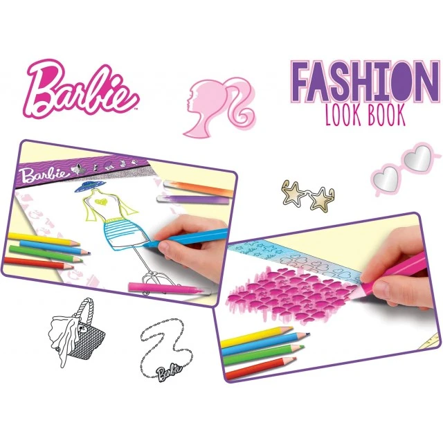 Δημιουργικό σετ, Lisciani, Barbie, Βιβλίο στούντιο μόδας