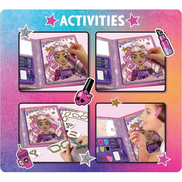 Σετ δημιουργικού, Lisciani, Monster High, Μοντέρνος φάκελος μακιγιάζ