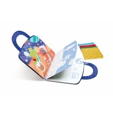 Δημιουργικό σετ, Hape, Βιβλίο με απλικέ από αλουμινόχαρτο, Space