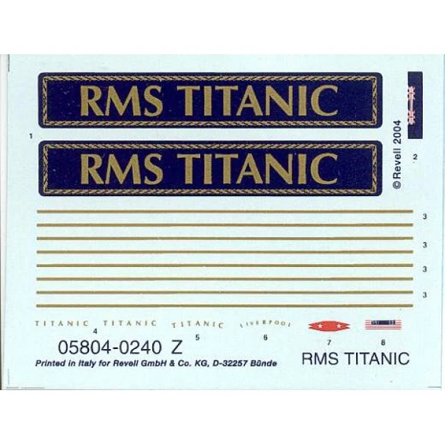 Υπερωκεάνιο RMS Titanic - μοντέλο προς συναρμολόγηση