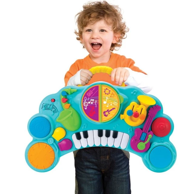 Διαδραστικό παιχνίδι, Infantino, B Kids, Μουσικό Κέντρο 10 σε 1, Μπλε