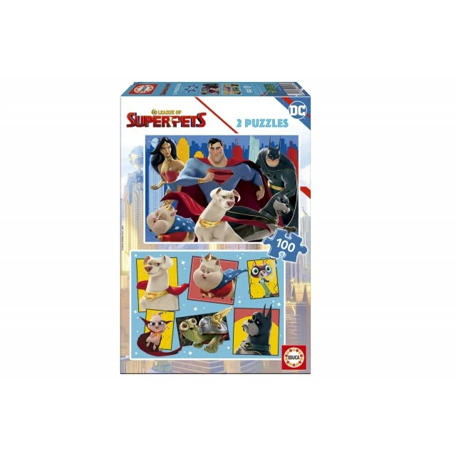 Παζλ Educa DC League of Super-Pets 2 x 100 κομμάτια