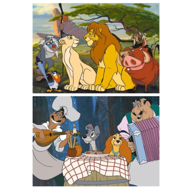 Παζλ Disney animals 2 σε 1, 2 x 48 κομμάτια