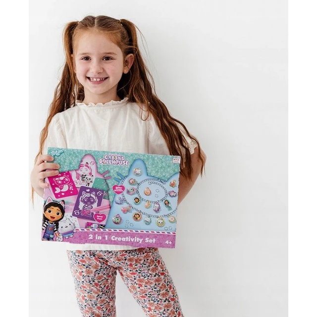 Δημιουργικό σετ Gabby′s Dollhouse φτιάξε μόνος σου βραχιόλια και ζωγράφισε 2-σε-1