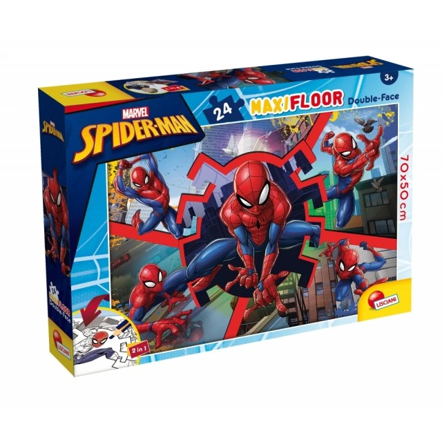 Παζλ, Lisciani, Spiderman, Διπρόσωπο παζλ 24 τεμαχίων