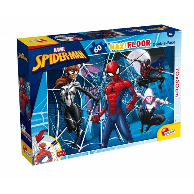 Παζλ, Lisciani, Spiderman, Διπρόσωπο παζλ 60 τεμαχίων