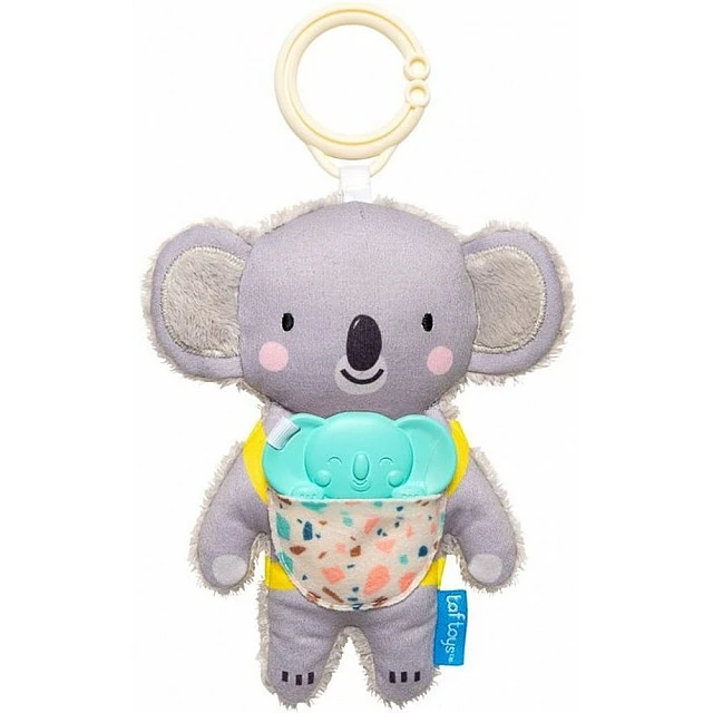 Βρεφική μαλακή κουδουνίστρα, Taf Toys, Koala με μωρό, 22 x 4 x 14 cm