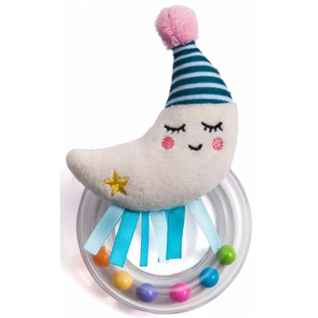 Βρεφική μαλακή κουδουνίστρα, Taf Toy, Mini moon, 14 cm
