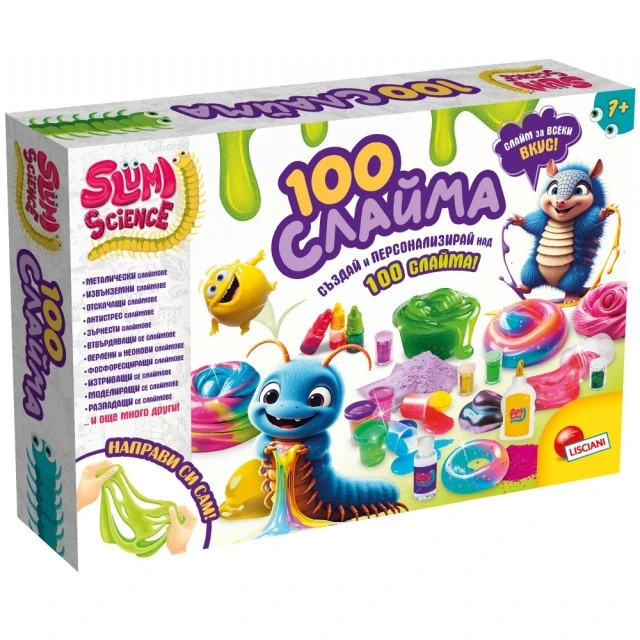 Δημιουργικό κιτ, Lisciani, Slumi Science, DIY 100 slimes