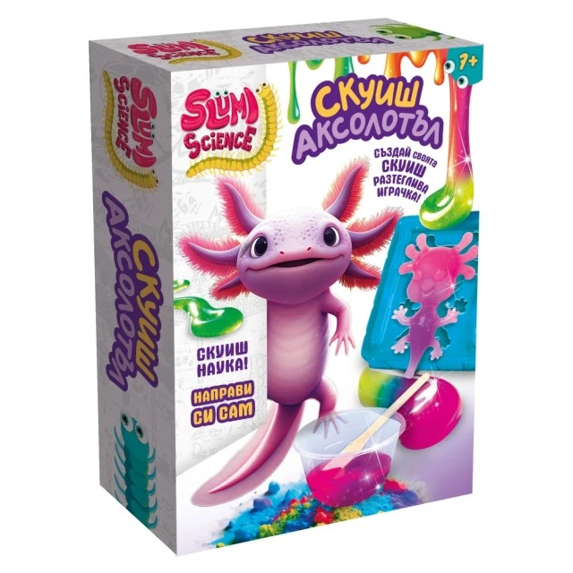 Δημιουργικό κιτ, Lisciani, Slumi Science, DIY μαλακό Axolotl