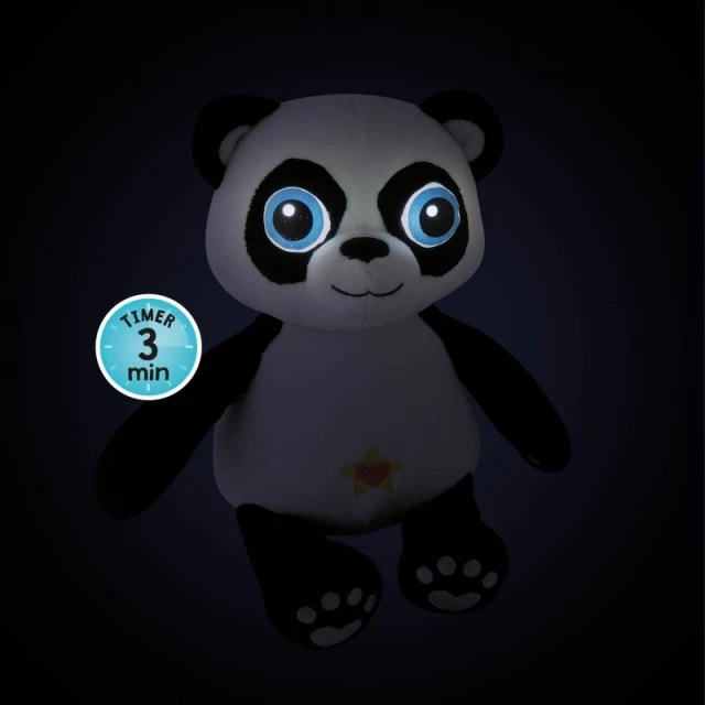 Λούτρινο panda με λαμπερά μάτια