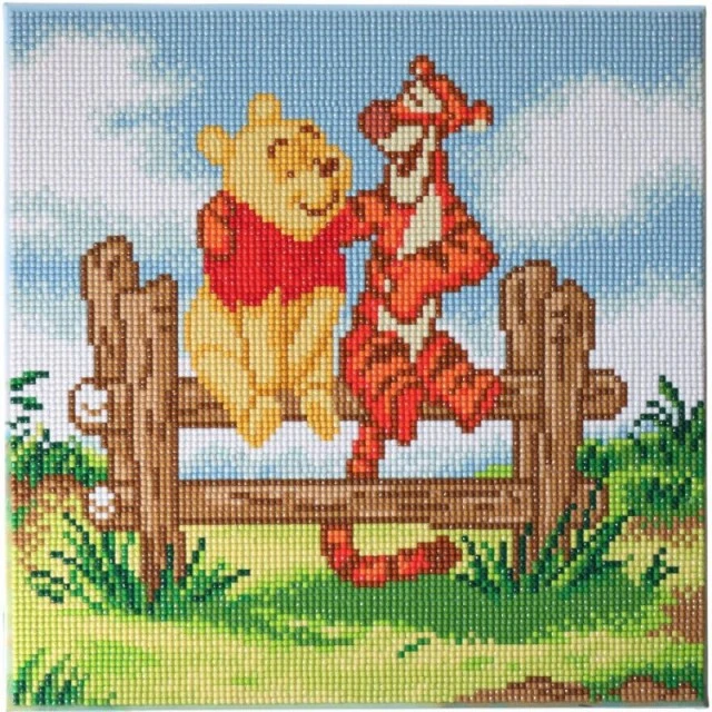 Σετ τέχνης με διαμάντια Pooh and Tigger, 30 x 30 cm, 6 τεμάχια