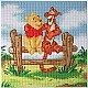 Σετ τέχνης με διαμάντια Pooh and Tigger, 30 x 30 cm, 6 τεμάχια