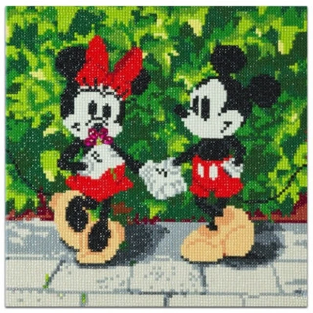 Σετ διαμαντένιας τέχνης Minnie και Mickey, 30 x 30 εκ, 6 τεμ.
