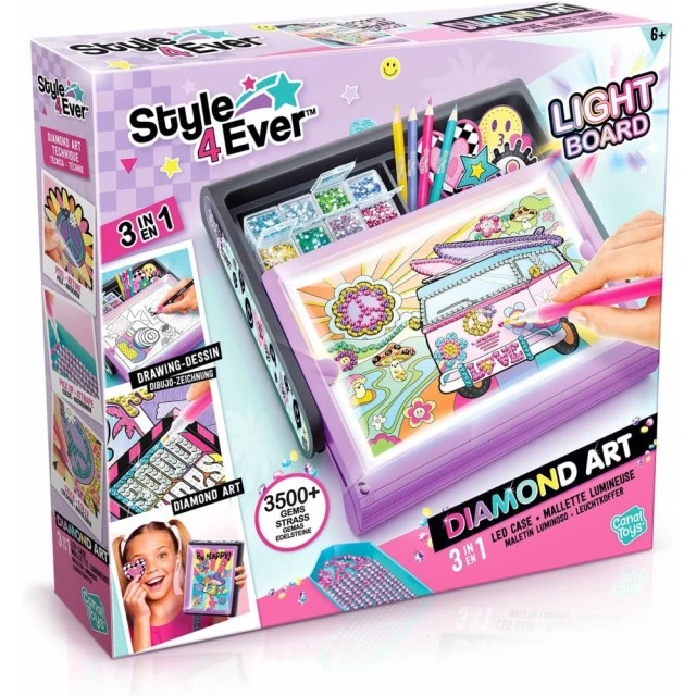 Σετ δημιουργικής δημιουργίας, Canal Toys, 3 σε 1 Diamond Art Studio