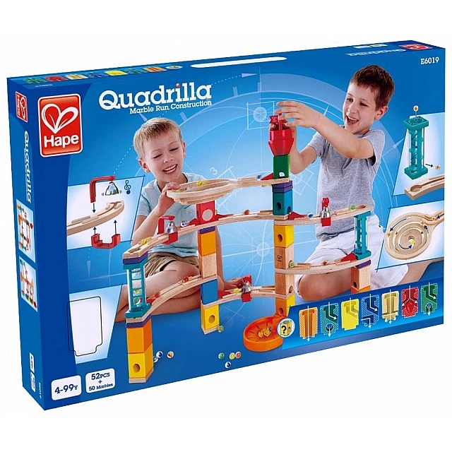 Ξύλινο σετ πίστας, Hape Quadrilla, Escape from the castle, 52 τεμάχια