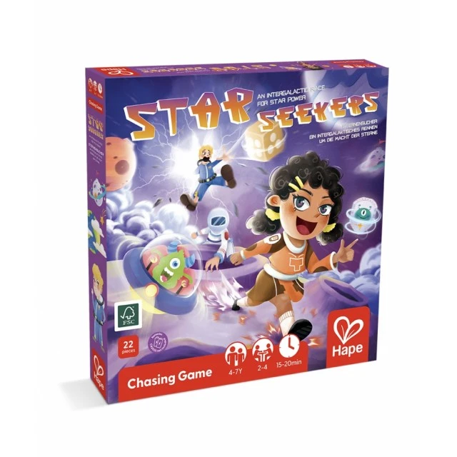 Επιτραπέζιο παιχνίδι, Hape, Intergalactic Race for Star Power, 22 τεμάχια