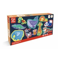 Εκπαιδευτικό παζλ Jungle Friends, Hape, 40 τεμάχια