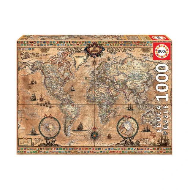 Παλαιός Παγκόσμιος Χάρτης - 1000 Piece Puzzle