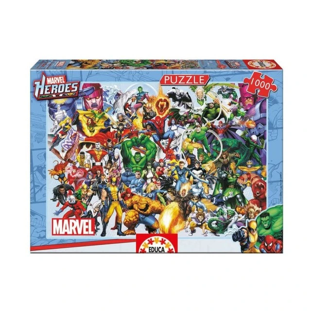 Κολάζ με ήρωες Marvel - παζλ 1000 κομμάτια