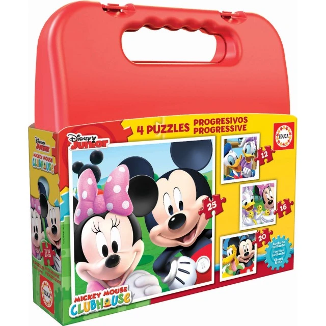Mickey Mouse Club House - παζλ σε χαρτοφύλακα 12-16-20-25 τεμάχια