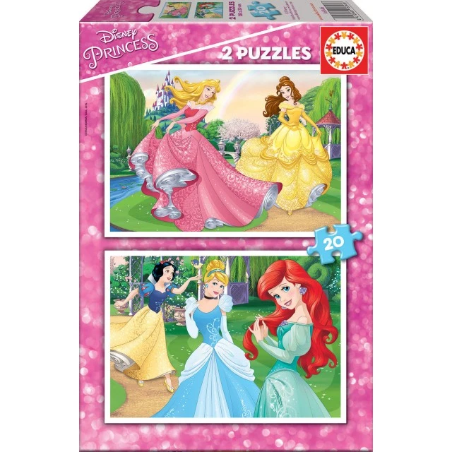Πριγκίπισσες της Disney - παζλ 2x20 τεμαχίων