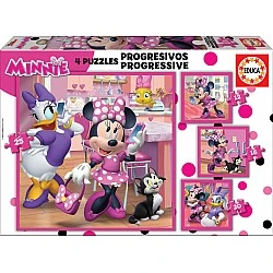 Οι χαρούμενοι βοηθοί της Minnie - παζλ 12-16-20-25 τεμ.