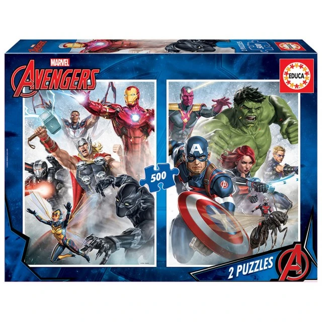 Marvel μανία - παζλ 2x500 κομμάτια