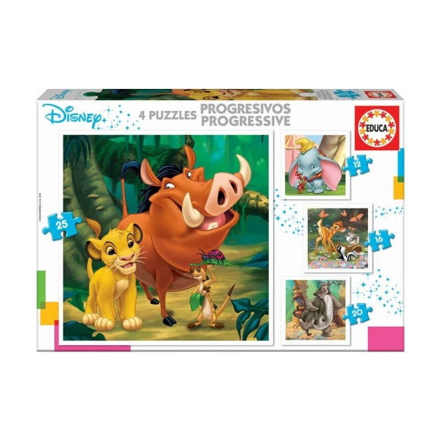Ζώα της Disney - παζλ 12-16-20-25 τεμάχια