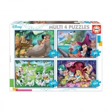 4 σε 1 Disney Classic - παζλ 50-80-100-150 τεμάχια
