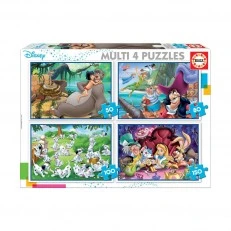 4 σε 1 Disney Classic - παζλ 50-80-100-150 τεμάχια