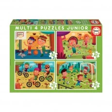 4 σε 1 Ας παίξουμε σπορ - παζλ 20-40-60-80 τεμάχια