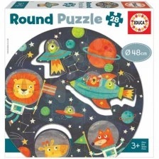 Στρογγυλό παζλ Cosmos - 28 τεμάχια