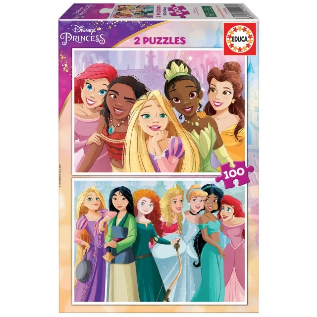 Πριγκίπισσες Disney - παζλ 2x100 τεμαχίων