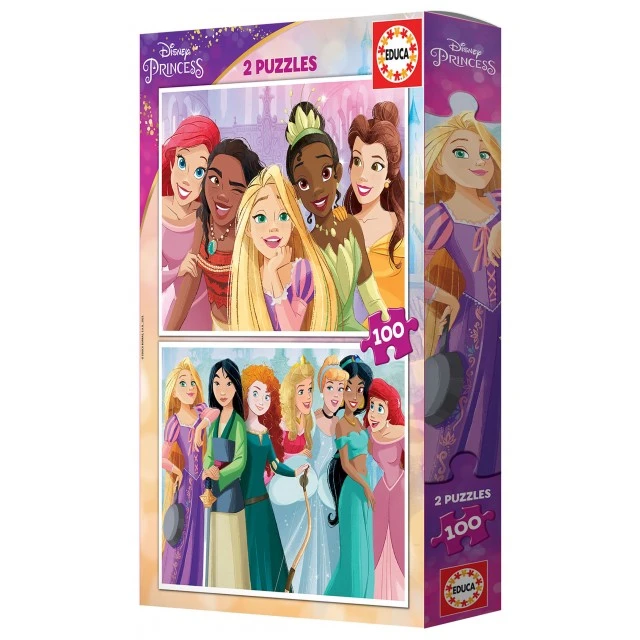 Πριγκίπισσες Disney - παζλ 2x100 τεμαχίων