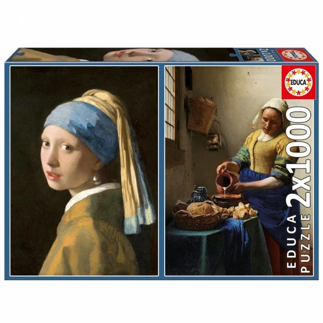 Παζλ, Educa, Vermeer 2 σε 1, 2 x 1000 κομμάτια