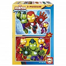 Παζλ, Educa, Iron Man και οι φίλοι του 2 σε 1, 2 x 48 κομμάτια
