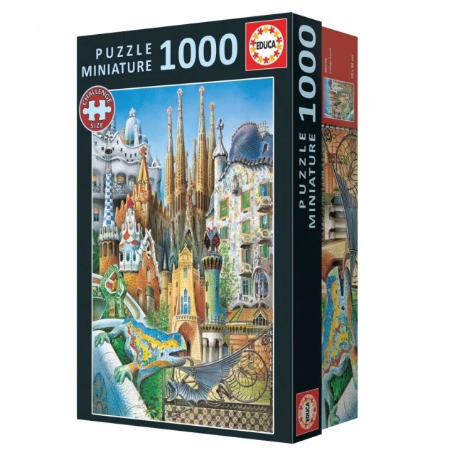 Παζλ, Educa, Gaudi, Κολάζ, Μινιατούρα, 1000 κομμάτια