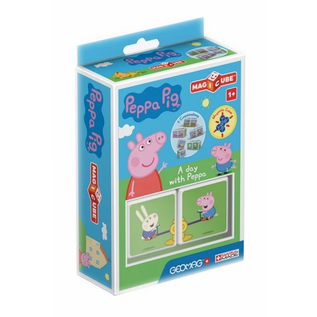 Σετ μαγνητικής κατασκευής Magicube, A day with Peppa Pig 048, 2 μέρη