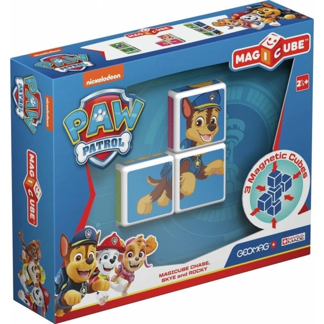 Μαγνητικό σετ κατασκευής Magicube, Paw Patrol Chase, Sky and Rocky 077, 3 μέρη