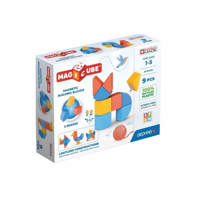 Magnetic constructor Magicube, Animals, 9 μέρη