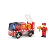 Πυροσβεστικό όχημα με σειρήνα