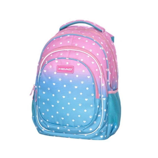 Backpack Head AB420 Pastel Love ασημί εφέ