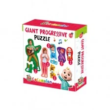 Προοδευτικό παζλ, Headu, Cocomelon 6 σε 1, μεγάλα κομμάτια, 2/3/4/5/6/7 κομμάτια