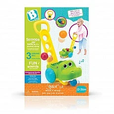 Διαδραστικό παιχνίδι ώθησης, Infantino, B Kids, Κροκόδειλος με μπάλες