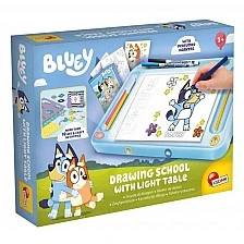 Σετ δημιουργικής ζωγραφικής, Lisciani, Bluey, Σχολή σχεδίου με φωτεινό πίνακα